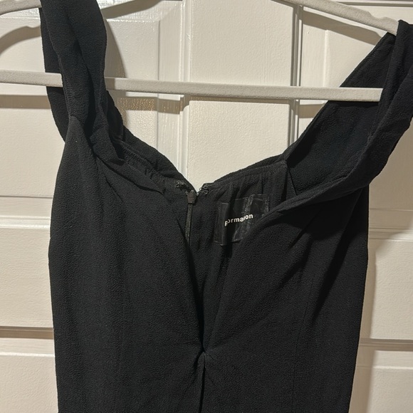 Reformation Bali Plunge V Neck Maxi Dress Gown Black - Picture 3 of 4